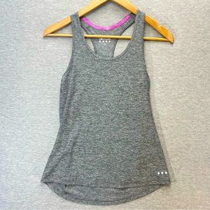 Souluxe Womens Grey Pink Polyester Basic Tank Top Size Small